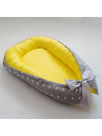 Гнездышко (звездочки на сером с желтым)