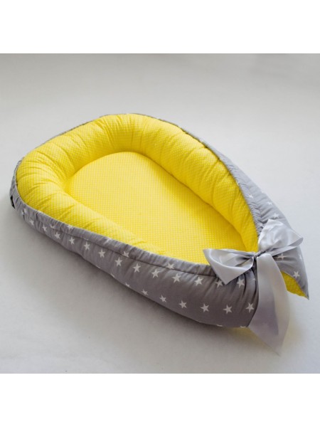 Гнездышко (звездочки на сером с желтым)