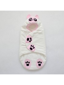 Конверт-кокон "Панда" молочный/розовый