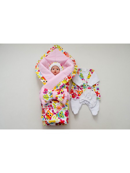 Комплект  Совушки с розовым