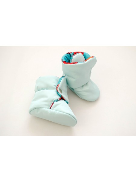 Сапожки Мятный с дракончиками