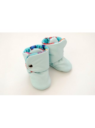 Сапожки Мятный с дракончиками