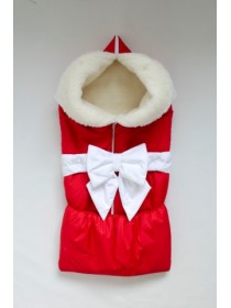 Одеяло-трансформер "Красный" на овчине