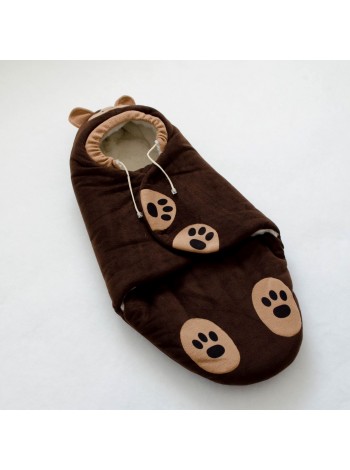 Конверт-кокон зимний Мишка бурый