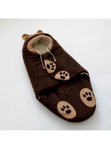 Конверт-кокон зимний Мишка бурый