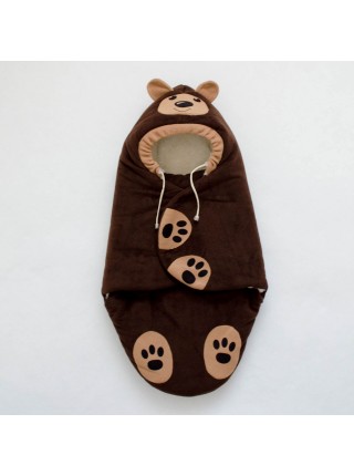 Конверт-кокон зимний Мишка бурый