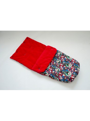 Конверт в прогулочную коляску (микки/красный)