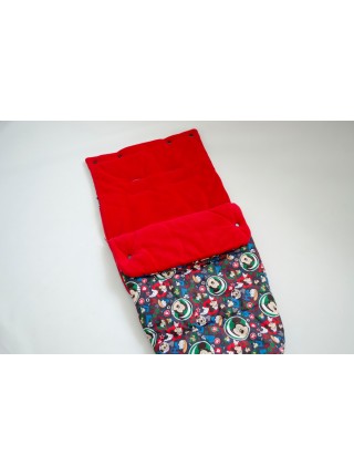 Конверт в прогулочную коляску (микки/красный)