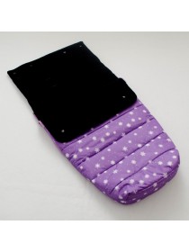 Конверт в прогулочную коляску (снежинки на фиолетовом)