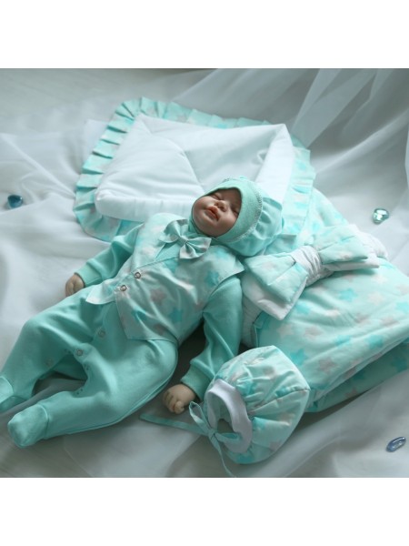 Комплект Звездочки мятный