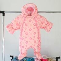 Комбинезон утепленный "Звезды" розовый