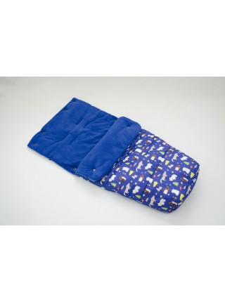 Конверт в прогулочную коляску (лес синий/синий)