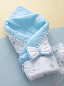 Плед-конверт "Счастливая звезда" голубой