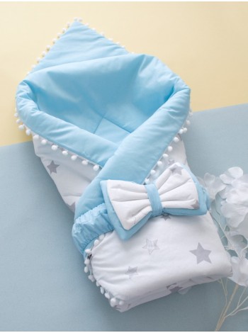 Плед-конверт Счастливая звезда голубой