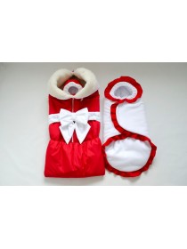 Комплект зимний "Красный" на овчине