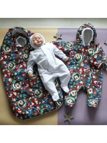 Комплект с комбинезоном "Капелька" пузыри