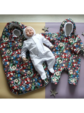 Комплект с комбинезоном Капелька пузыри