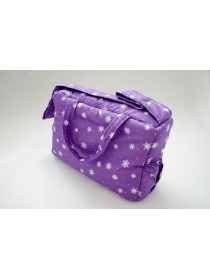 Сумка для коляски "Снежинки" фиолетовый