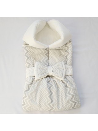 Конверт на выписку Серый зигзаг