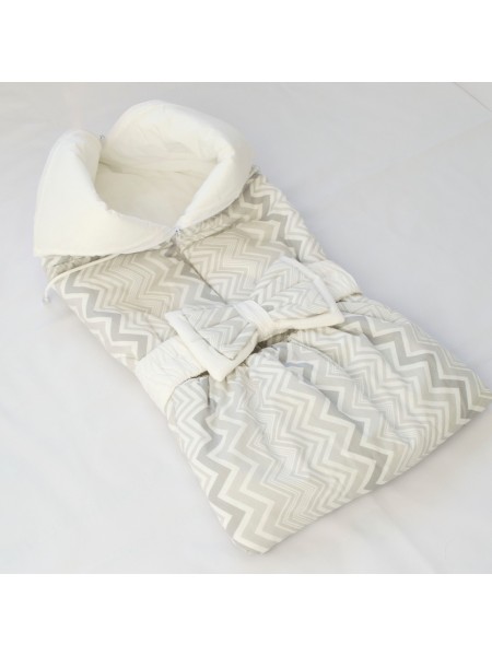 Конверт на выписку Серый зигзаг